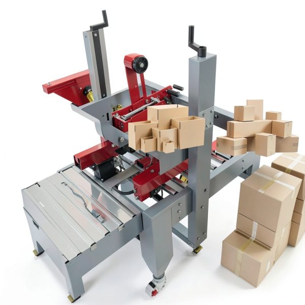 INTBUYING Carton Sealing Machine Adjustable White Metal-1