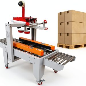 INTBUYING Carton Sealing Machine Adjustable White Metal-0