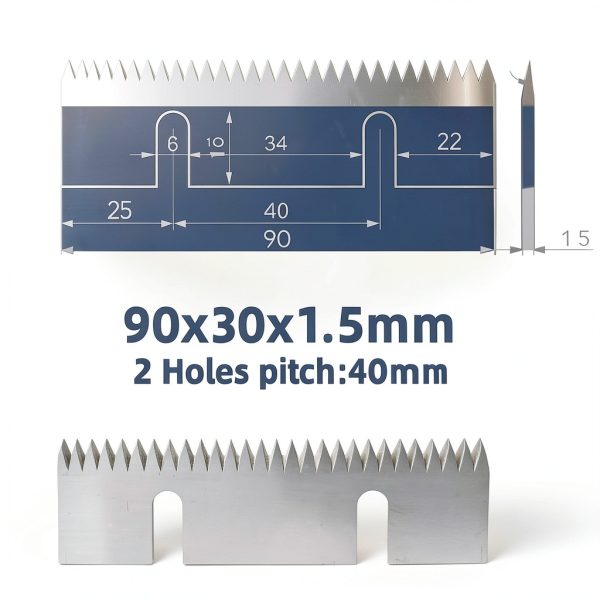 LBIYQARNEX Carton Sealer Blade Carbon Steel 2 Slot Design-1