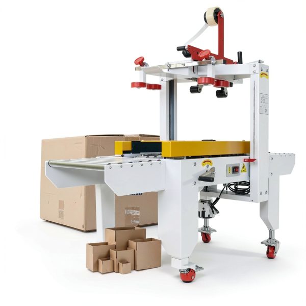 INTBUYING Carton Sealing Machine Adjustable White Metal-4