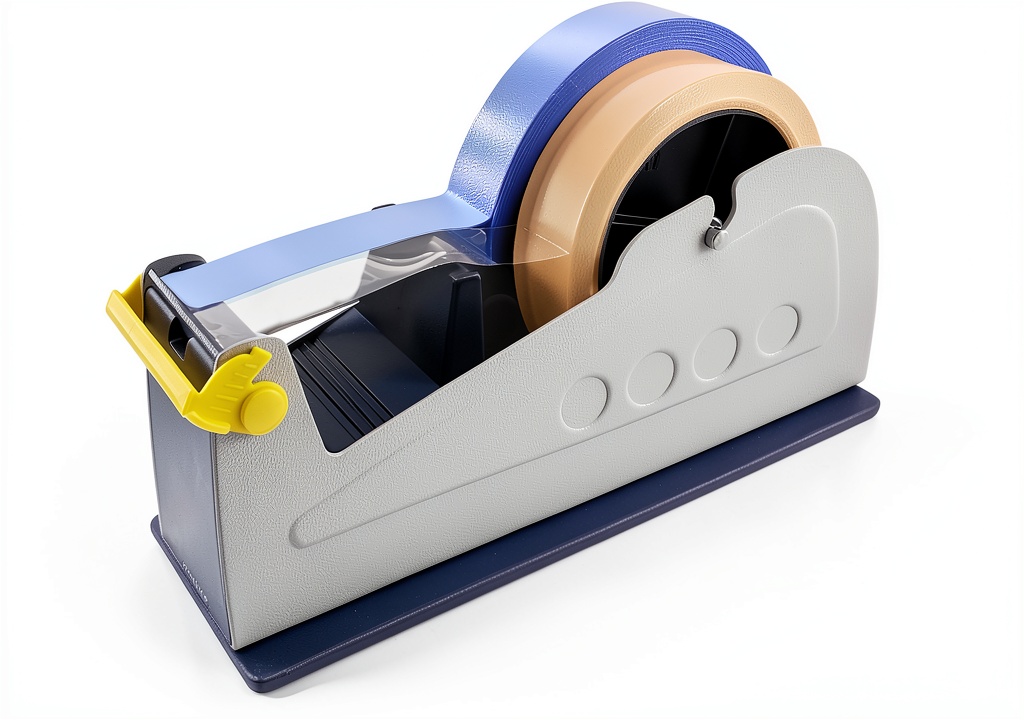 Installing Generic Metal Tape Dispenser Heavy Duty Industrial Multi on a wooden desk