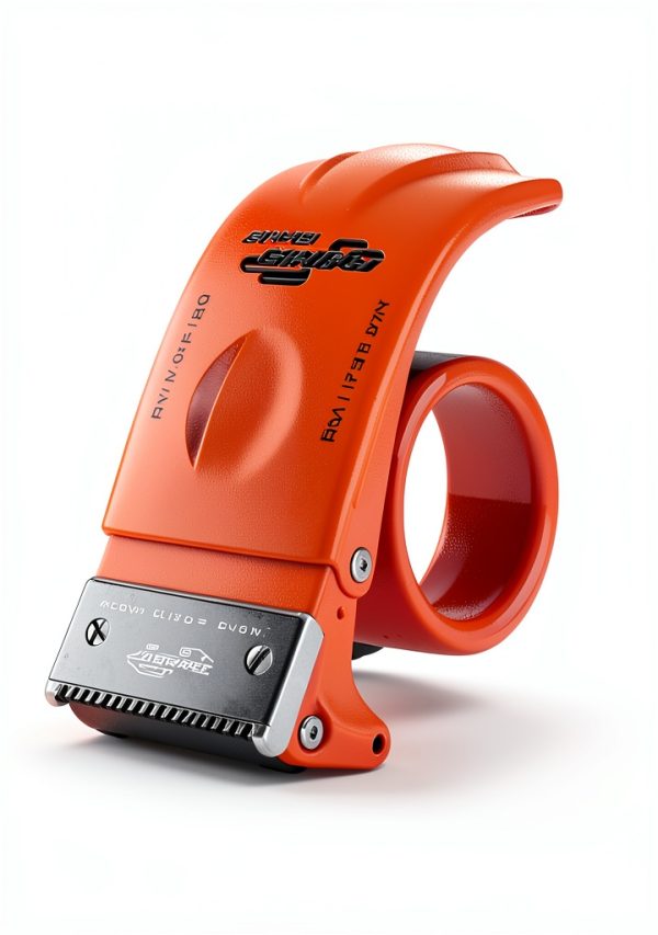 Roucerlin Metal Packing Tape Dispenser Orange Heavy Duty-4