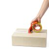 Roucerlin Metal Packing Tape Dispenser Orange Heavy Duty-5