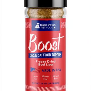 Raw Paws Pet Food Topper Beef Liver Powder for Dogs Cats-0