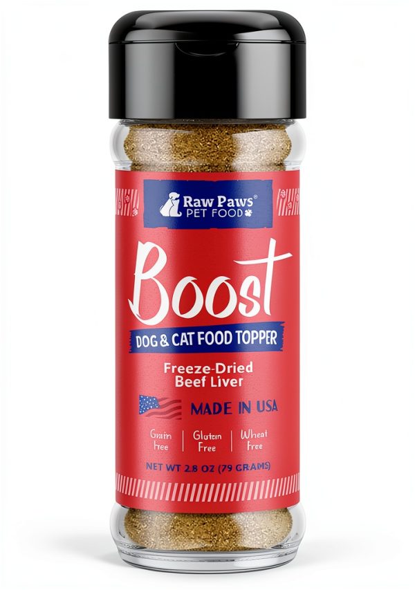 Raw Paws Pet Food Topper Beef Liver Powder for Dogs Cats-0