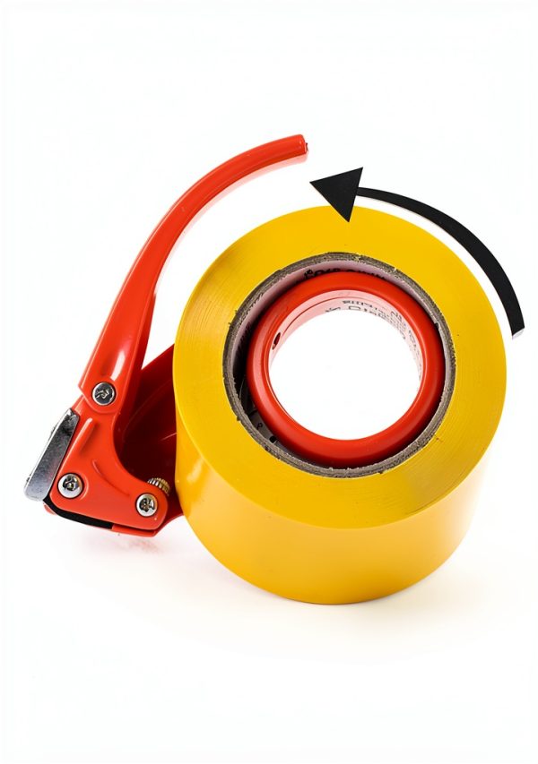 Roucerlin Metal Packing Tape Dispenser Orange Heavy Duty-3
