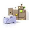 Zhuluck Purple Desktop Tape Dispenser Weighted Base Sharp-1