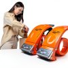 Roucerlin Metal Packing Tape Dispenser Orange Heavy Duty-6