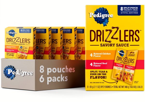Pedigree Drizzlers Dog Food Topper Savory Sauce Gravy-0