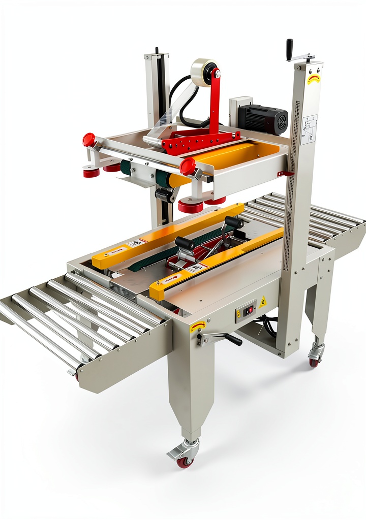 HayWHNKN carton sealing machine in an industrial warehouse setting