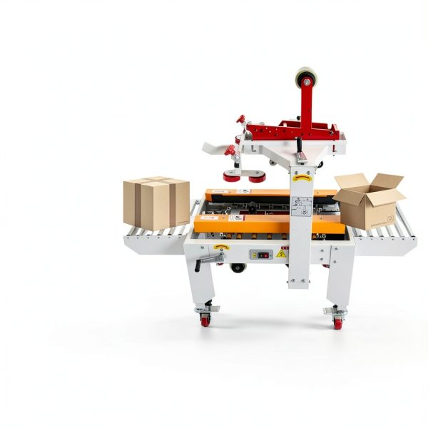 INTBUYING Carton Sealing Machine Adjustable White Metal-3
