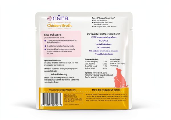 Cafe Nara Chicken Broth Dog Cat Food Topper Liquid Treat-1