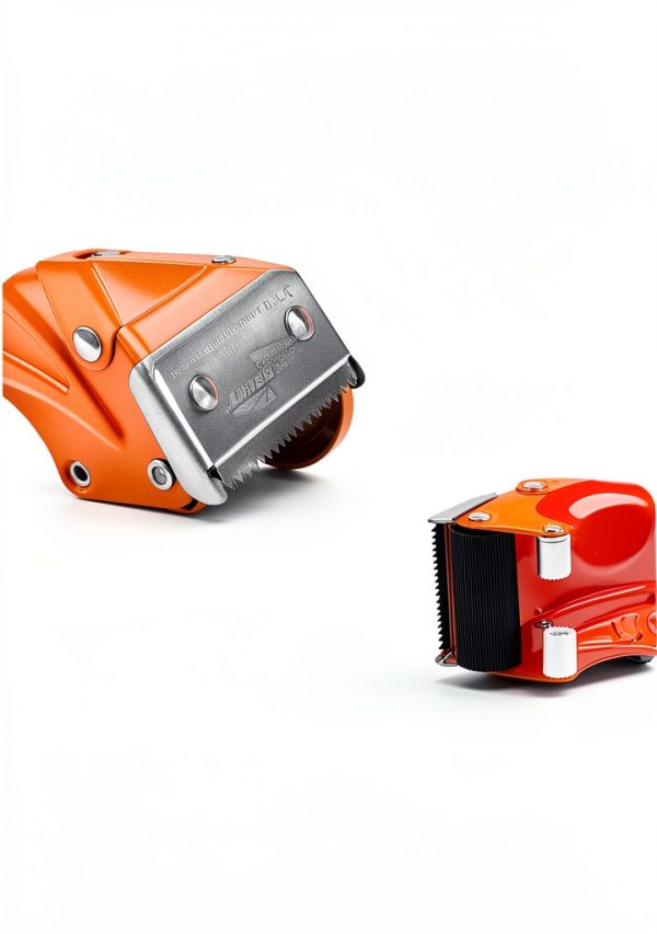 Roucerlin Metal Packing Tape Dispenser Orange Heavy Duty-2