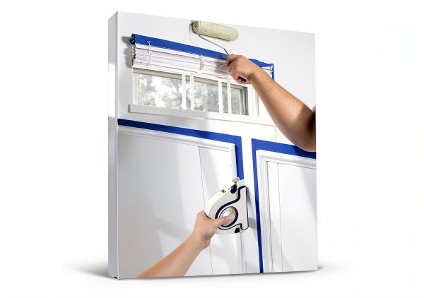 Jauarta Tape Applicator White Plastic Paint Masking Tool-4