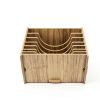 Hiyoo Wood Tape Dispenser Stained Glass Crafting Organizer-1