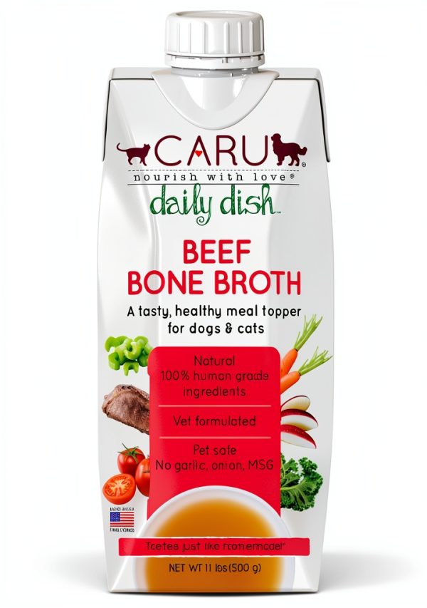 Daily Dish Beef Bone Broth Caru Food Topping Pack 12-0