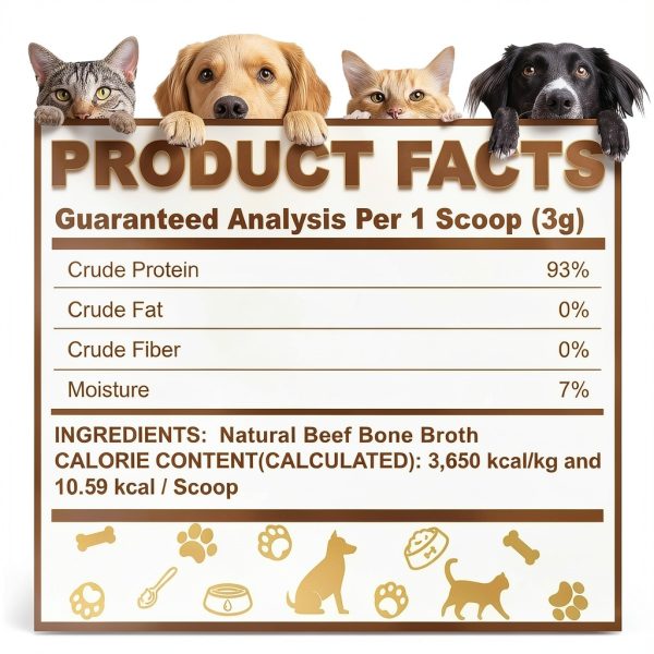 Dog Bone Broth Powder Zammex Nutrition Grass Fed Joint Support-1