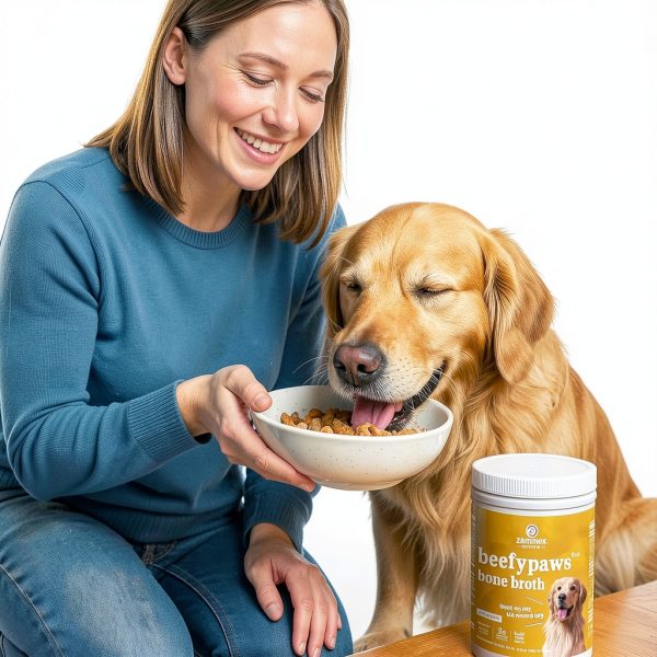 Dog Bone Broth Powder Zammex Nutrition Grass Fed Joint Support-3
