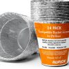 Grease Bucket Liner NUPICK 24-Pack 6.3×6.0in Aluminum for Pit Boss-0