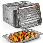 Disposable Aluminum Foil Broiler Pan 25-Pack Stock Your Home Grill-0