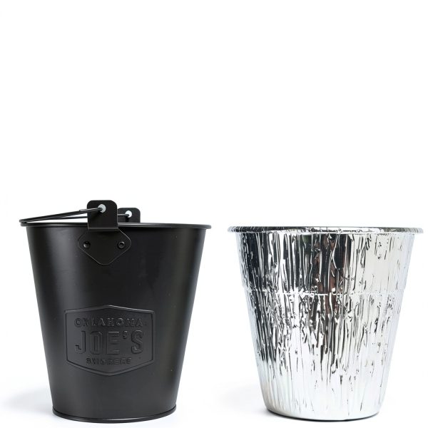(15 Pack) Grease Bucket Liner Compatible with Pit Boss Grills 67292 Foil, Oklahoma Joe's 9518545P06, Rec Tec Large Bucket & Other Grill Bucket Accessories l 6.3” x 6.0” l Disposable Aluminum-7