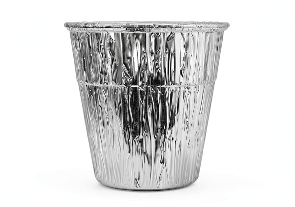 (15 Pack) Grease Bucket Liner Compatible with Pit Boss Grills 67292 Foil, Oklahoma Joe's 9518545P06, Rec Tec Large Bucket & Other Grill Bucket Accessories l 6.3” x 6.0” l Disposable Aluminum-5