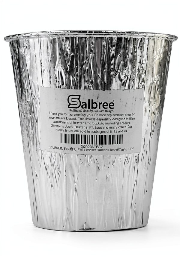 Smoker Bucket Drip Foil Liner Tray by Salbree – Grease Catcher-4