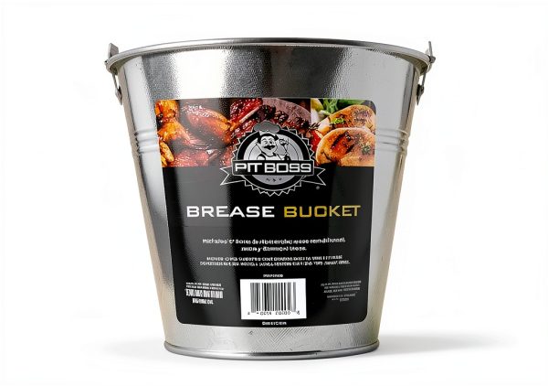 (15 Pack) Grease Bucket Liner Compatible with Pit Boss Grills 67292 Foil, Oklahoma Joe's 9518545P06, Rec Tec Large Bucket & Other Grill Bucket Accessories l 6.3” x 6.0” l Disposable Aluminum-2
