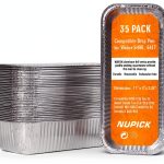 NUPICK 35 Pack Drip Pan Compatible for Weber SmokeFire EX4 / EX6 / EPX6, Genesis II 400/600, Summit 400/600 Series Grills, Fit for Weber 36” & 28” Griddle, 11.4" x 2.9" x 4.75"-0