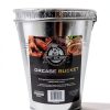 (15 Pack) Grease Bucket Liner Compatible with Pit Boss Grills 67292 Foil, Oklahoma Joe's 9518545P06, Rec Tec Large Bucket & Other Grill Bucket Accessories l 6.3” x 6.0” l Disposable Aluminum-3