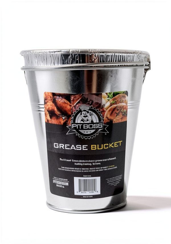 (15 Pack) Grease Bucket Liner Compatible with Pit Boss Grills 67292 Foil, Oklahoma Joe's 9518545P06, Rec Tec Large Bucket & Other Grill Bucket Accessories l 6.3” x 6.0” l Disposable Aluminum-3
