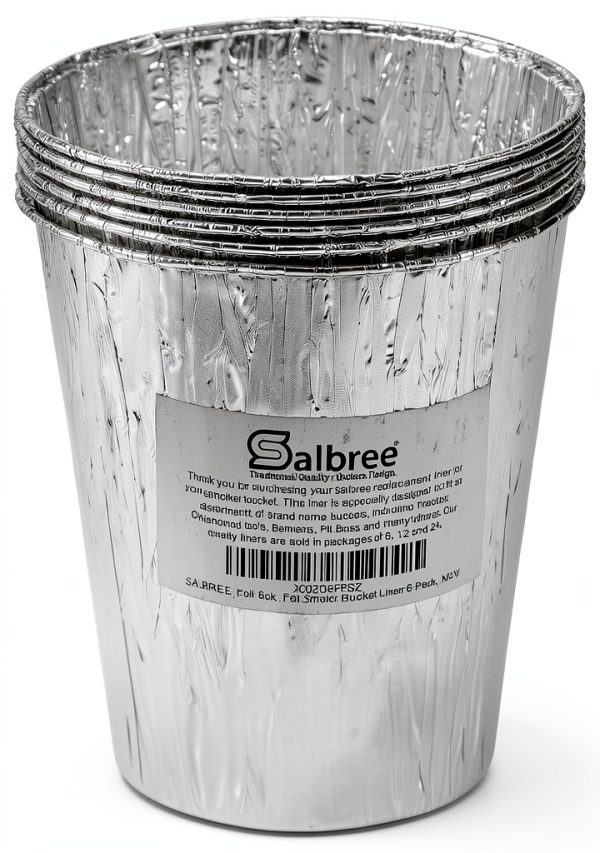 Smoker Bucket Drip Foil Liner Tray by Salbree – Grease Catcher-2